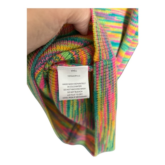 Buttermelon Multicolor Knit Sleeveless Dress size small NWT - Picture 4 of 4